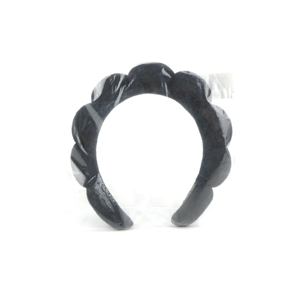 Redken Black Scalloped‎ Plush Headband - New